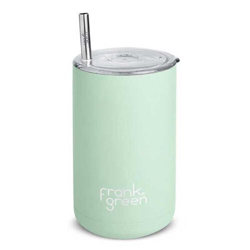 frank green Iced Coffee Cup with Straw Mint Gelato